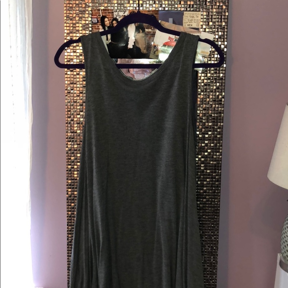 Tank top t shirt dress